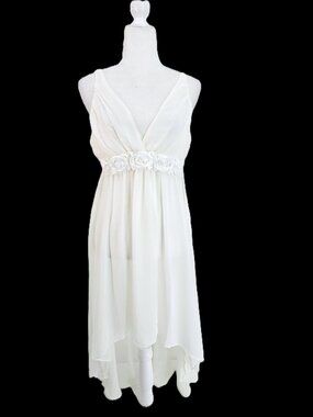 Flora by Flora Nikrooz White Victorian Romantic Slip Lingerie Venus Women M